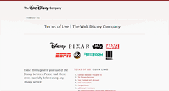 Desktop Screenshot of disneytermsofuse.com